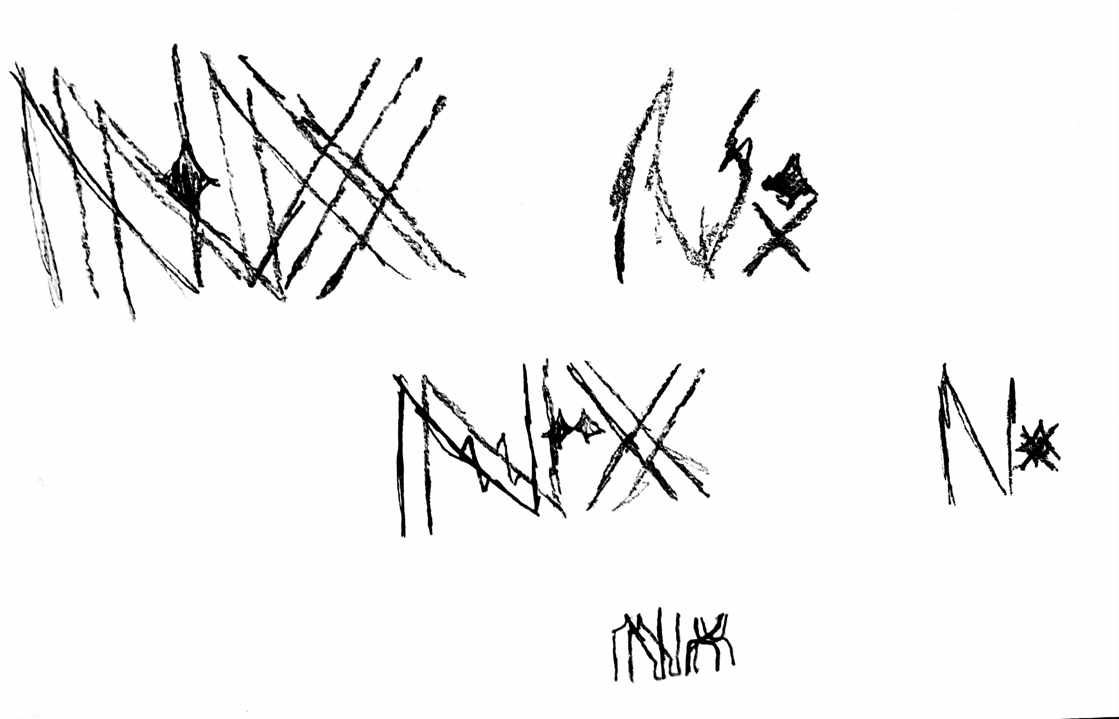 These are the Sketches from my Graphic Design Class that I used to make the logo for my company 'NX.games'